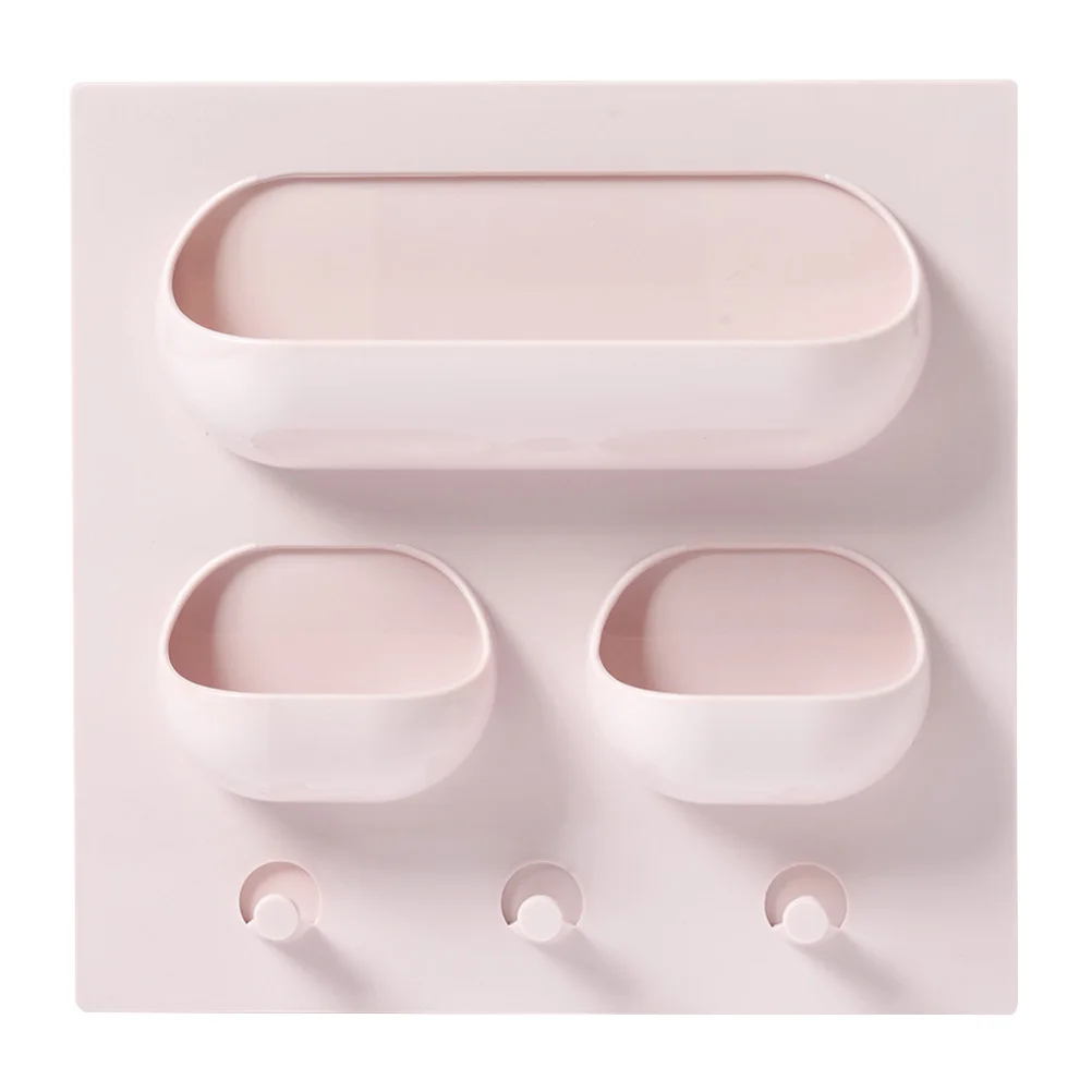 Держатель для зубной щетки ванной комнаты органайзер с тройным карманом