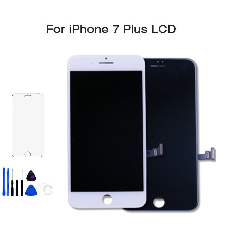 Запасные части Черный Белый ЖК дисплей для Iphone 7p сенсорный экран дигитайзер