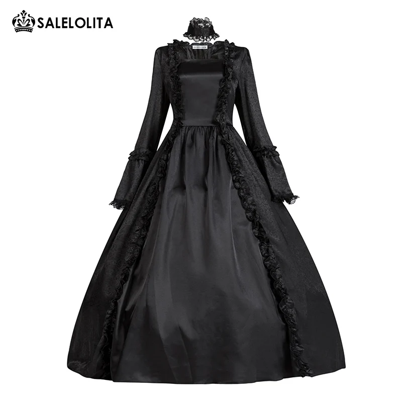 17th 18th Century Renaissance Victorian Dress Vintage Gothic Victorian Ball Gown Halloween Carnival Masquerade Dress Customized