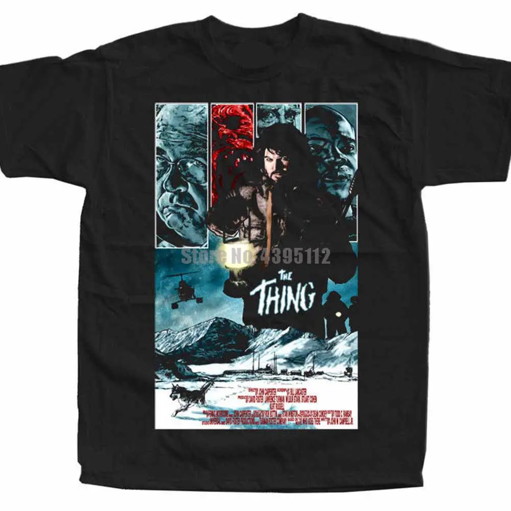 Мужские футболки с 3D принтом из фильма The Thing рубашки для пожарников рыбалки