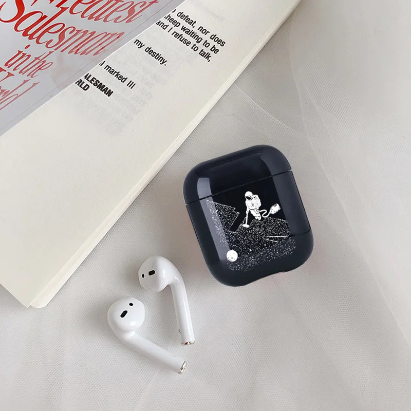Мультяшные милые Air Pods чехол для Apple airpods чехол Роскошный Космос астронавт Bluetooth наушники чехол для Airpods наушники Жесткий