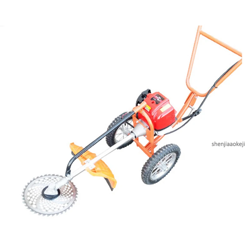 6500rpm Hand push-type four-stroke gasoline weeder 37.7CC Multi-use weeding machine Home lawn mowing Lawn mower 1pc | Инструменты
