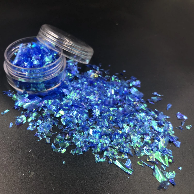 

10g/Pack Irregular Shell Paper Sequin DIY Nail Flakies Colorful Paillettes Glitter Nail Art Sequins for 3D Nail Art Decoration