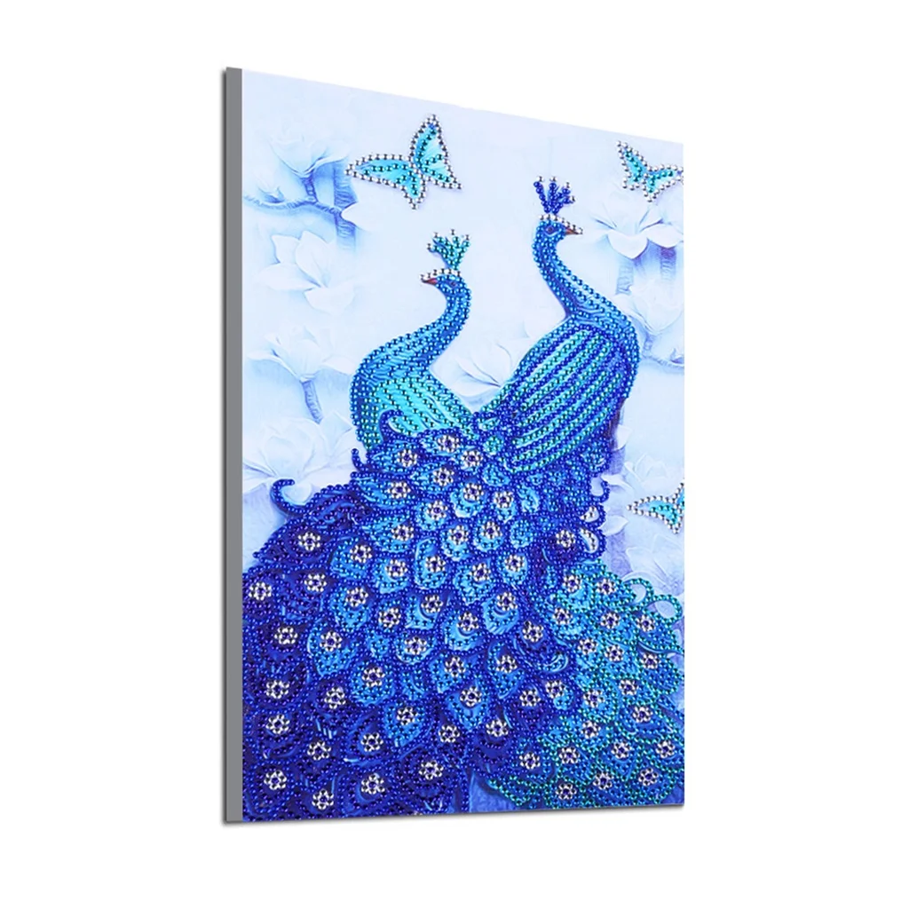 

5D Special Shaped Diamond Embroidery Anmial Peacock Cross Stitch Kits DIY Diamond Painting Diamond Rhinestones Home Decor Arts