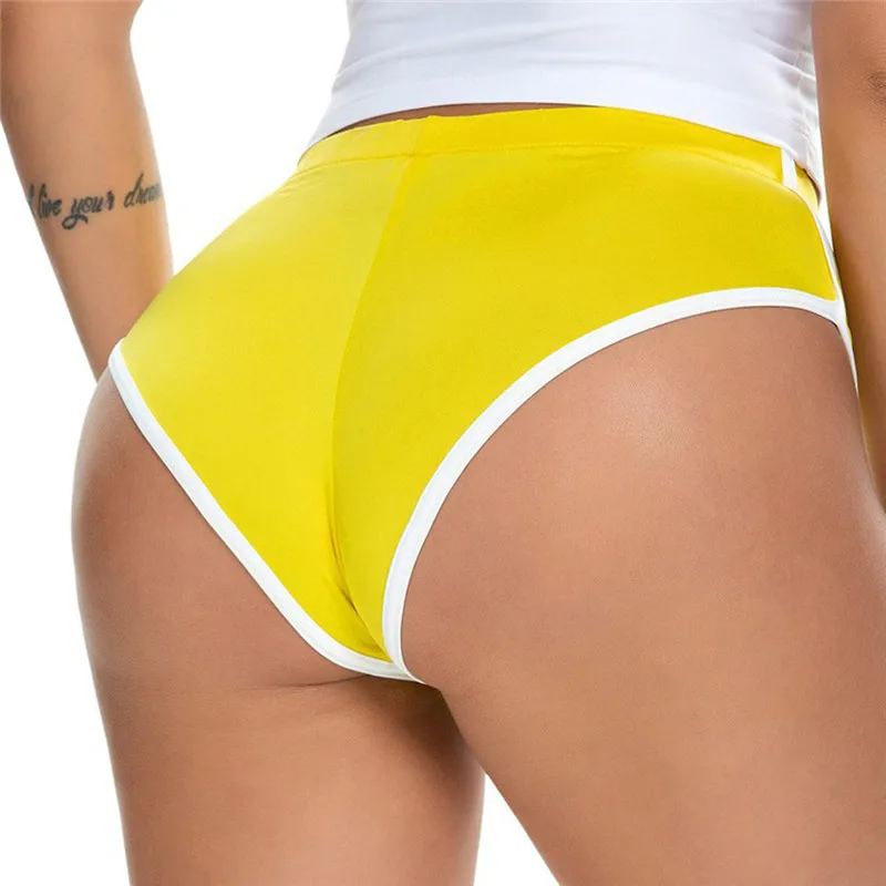 

2021 New Summer Ladies Shorts Hot Shorts European And American Women's Sexy Running Stretch Sports Shorts