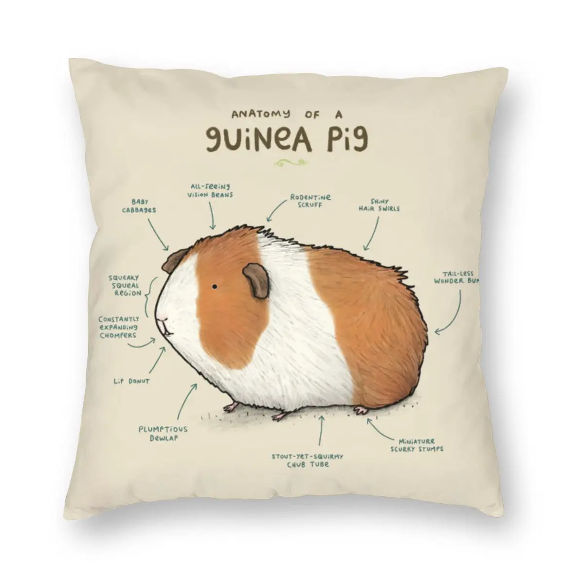 Диванные подушки Чехол Анатомия морская свинья Диван декоративные накидка для |