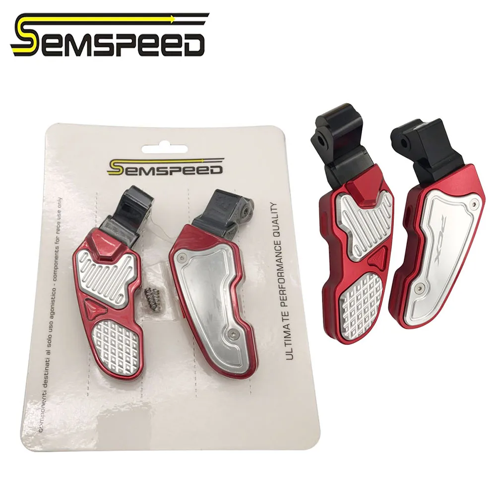 SEMSPEED сзади стопы ног педаль для Honda PCX 125 150 PCX125 PCX150 мотоциклетные Задние подножки шаги ног пластина