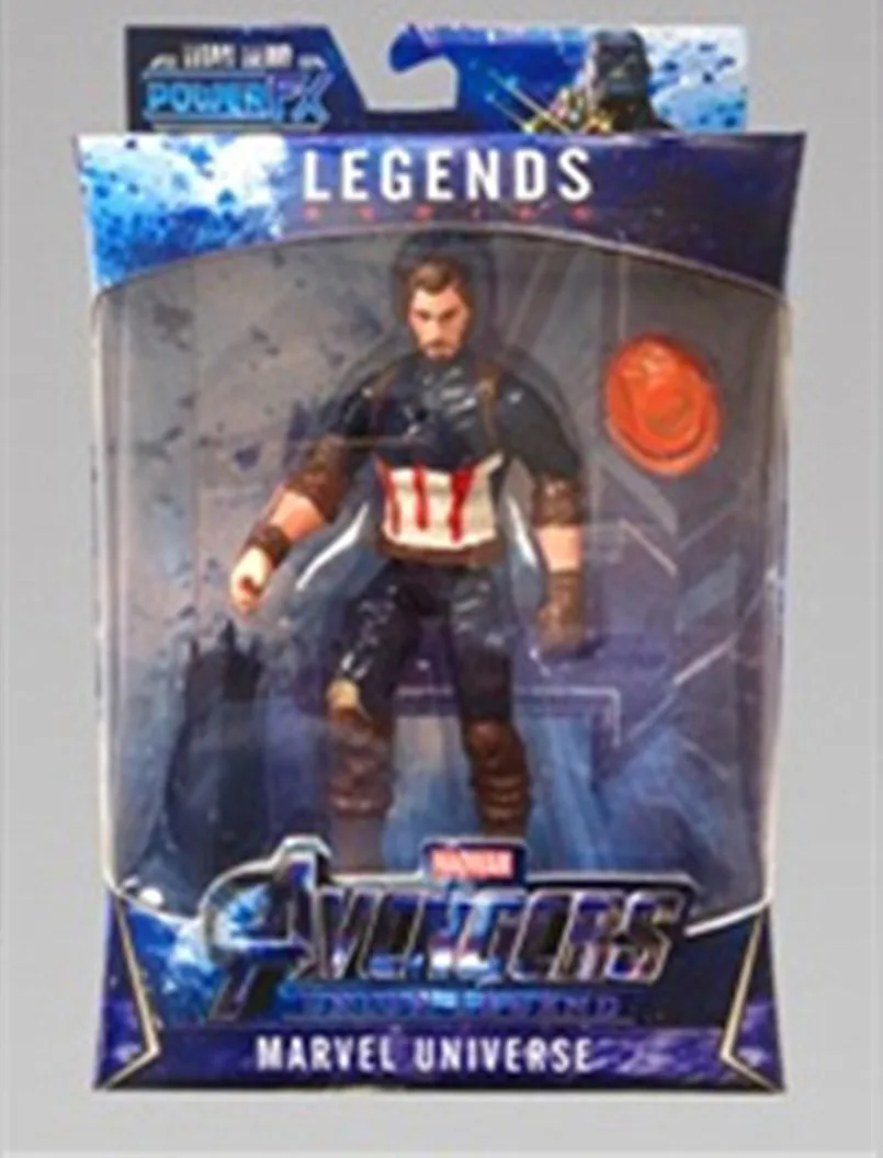 with box Фигурка Marvel, Мстители, Бесконечная война, аниме, Супер герои, Капитан Америка, Железный человек, Человек-паук, Халк, Тор, коллекция игрушек - Цвет: with box
