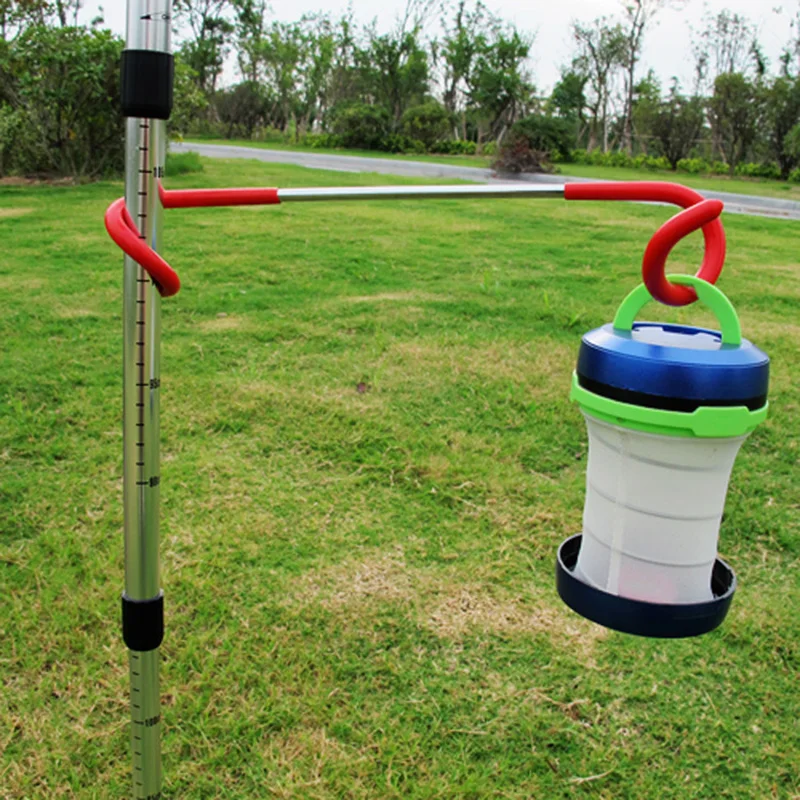 

Stainless Steel Camping Hook Lamp Hanging Pole Hanger Outdoor Camping Equipment Portable INTE99