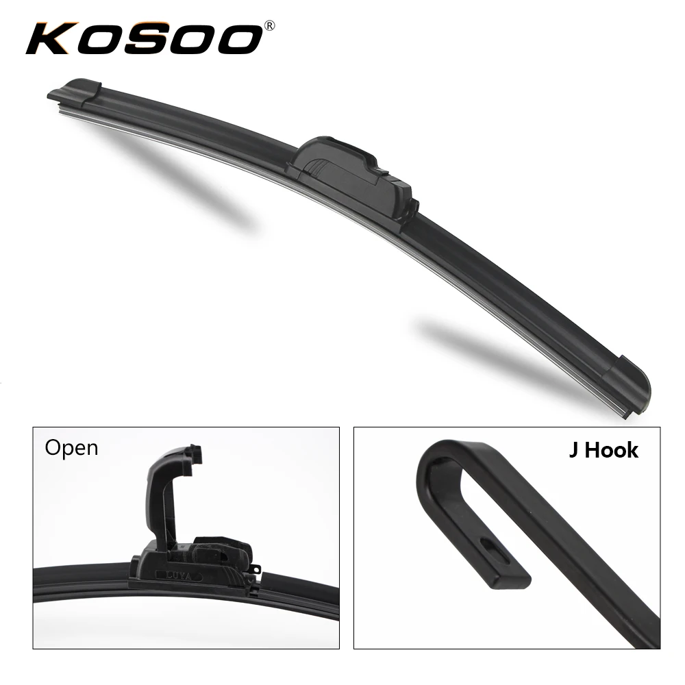 1 шт. J type мягкий резиновый безрамный Бескаркасный лобовое стекло автомобиля