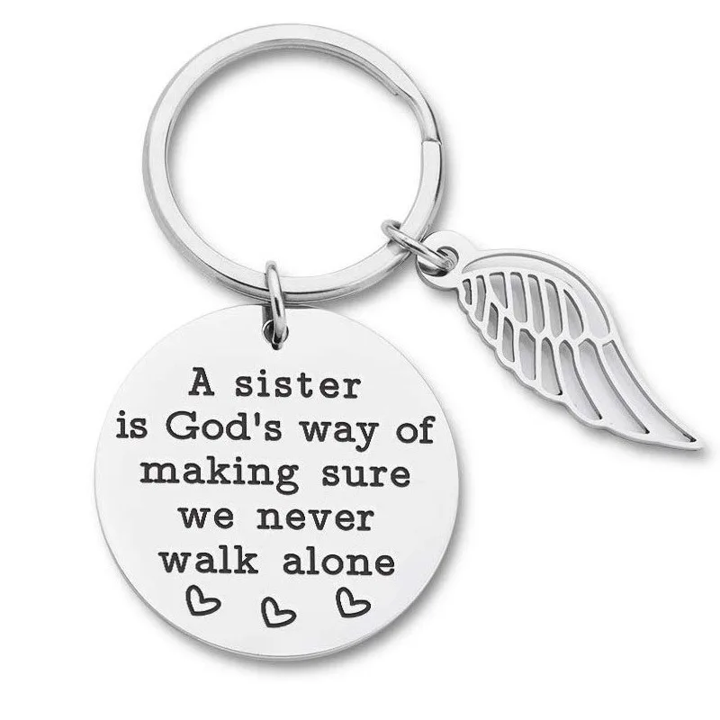 

Christmas Sister Gifts Keychain From Sister Brithday Gift for Sisters Best Friend Keychain Friendship Pendants for Women Girls