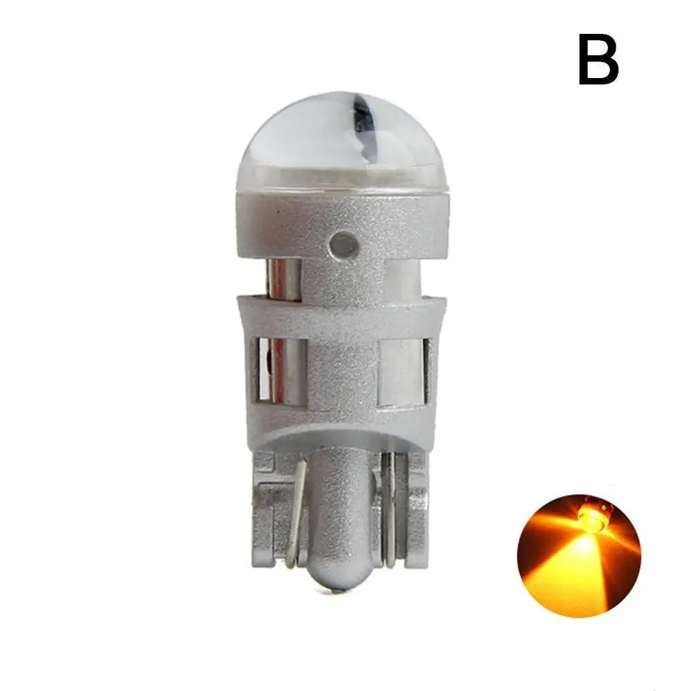 Цвет: желтый 2 шт w5w светодиодный T10 Светодиодный лампочки Canbus 30301 SMD 3014 для Стоянкы Автомобилей Автомобиля сигнальный фонарь, интерьерная карта Потолочные плафоны дневные ходовые огни 12V Белый Амер яркий - Испускаемый цвет: Цвет: желтый