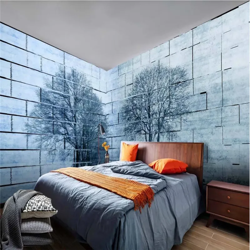 Домашний Декор Фон настенная бумага 3D современная Минималистичная лесная