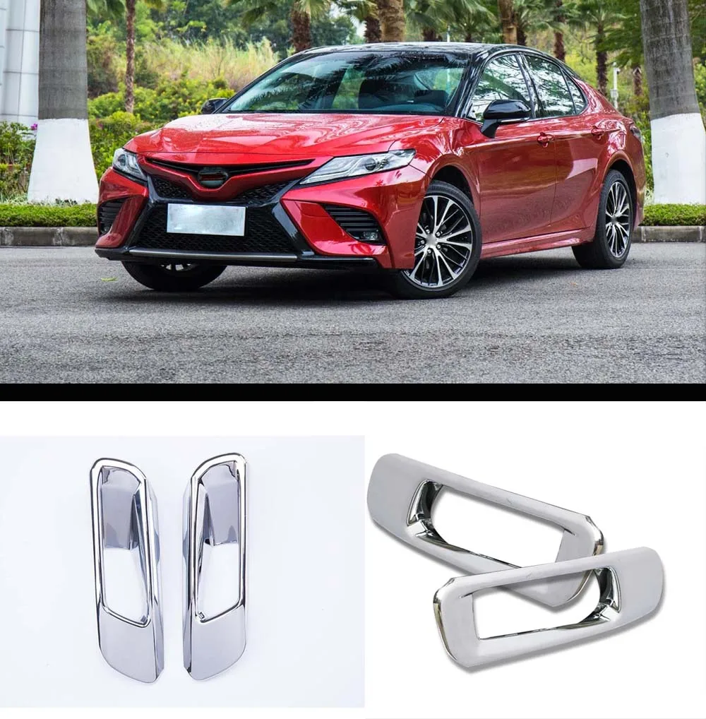 Крышка QX 1 пара для Camry 2018 ABS хромированный противотуманный светильник переднего