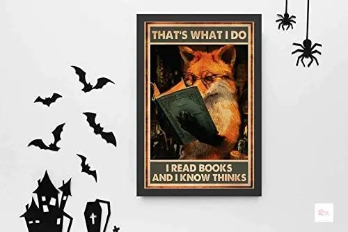 Это то что я делаю читаю книги и знаю вещи плакат книга для чтения ВИНТАЖНЫЙ