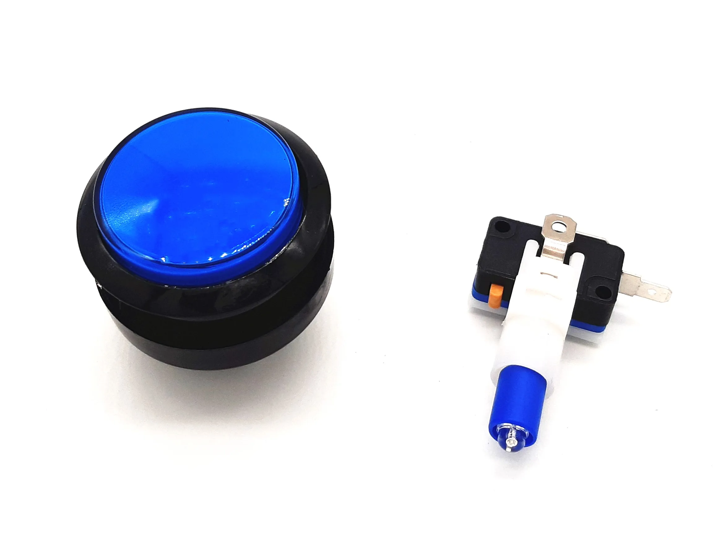 12 pcs of Monmentary Middle Size Lighted Button Llluminated Round Push with 2 Pin Microswitch for Vending Machine | Электроника