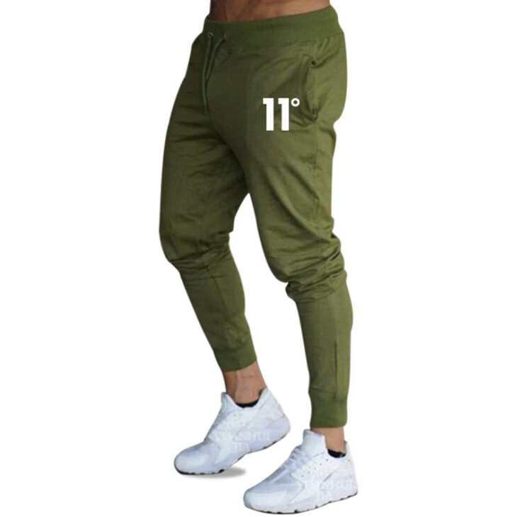 

Hot sale solid casual Mens Casual Slim Fit Tracksuit Sports Solid Male Gym Cotton Skinny Joggers Sweat Casual Pants Trousers