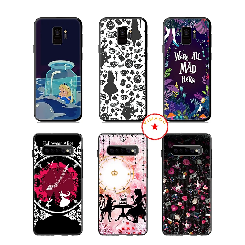 Алиса в стране чудес мягкий силиконовый чехол для телефона samsung Galaxy A9 A8 A7 A6 плюс 2018