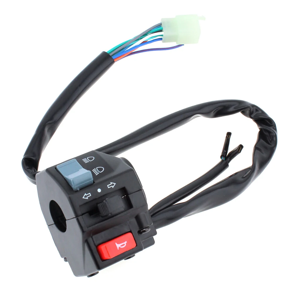 

Pair DC 12V Motorcycle 7/8" Handlebar Horn Turn Signals Electrical Start Switch