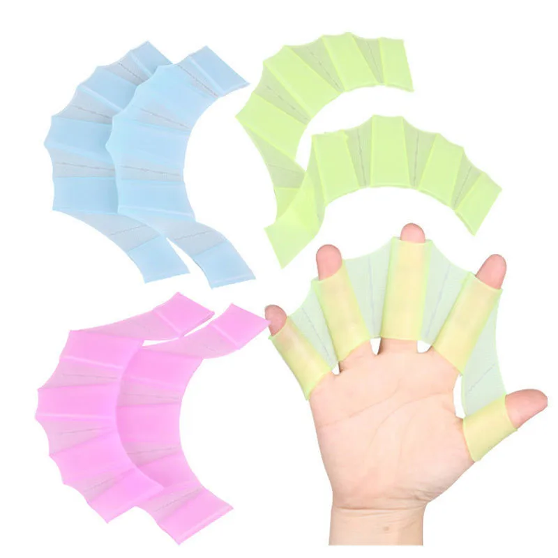 

Silicone Snorkeling Gloves Swimming Diving Gloves Palm Flippers Swim Training Diving Water Sports Swim Tool Hands Fins Swimming