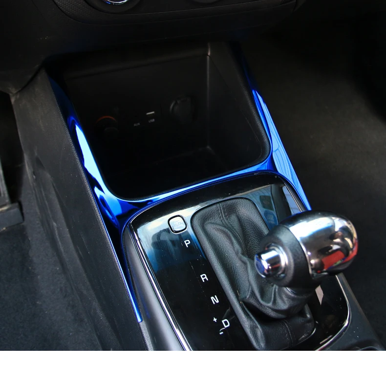 blue Lsrtw2017 Автомобильная Центральная панель управления для Kia K2 Kia Cerato 2012 2013 накладки для салона - Название цвета: blue