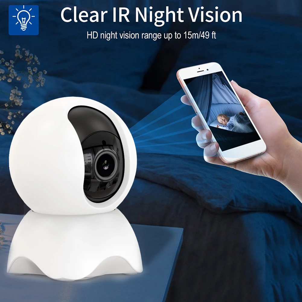 

Tuya WiFi IP Camera Backlight Compensation Outdoor HD Camera Home Security Surveillance Night Vision IP Webcam