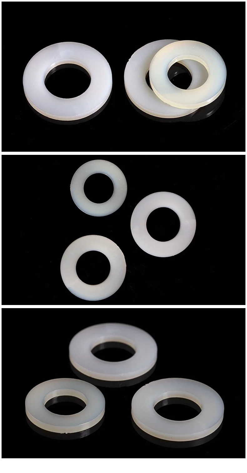 PA66 M2M2.5M3M4M5M6M8M10M12M14M16M20 Plastic Nylon Flat Gasket