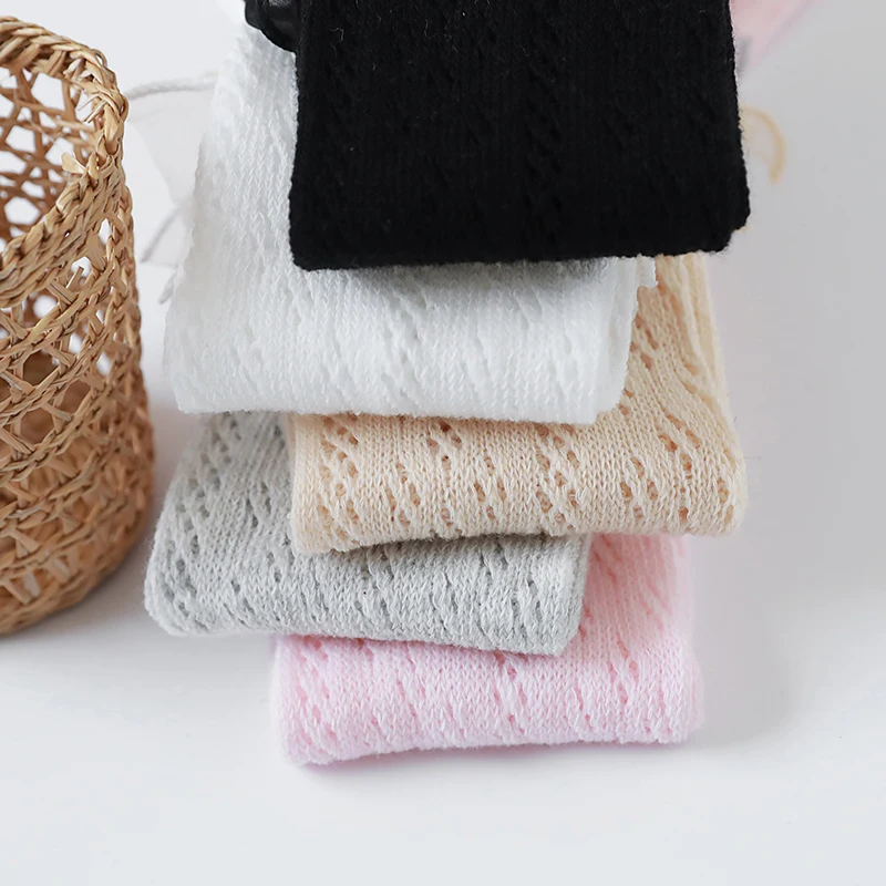 2017 новые детские летние Колготки маленьких отверстия сетки колготки из хлопка