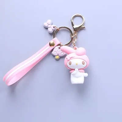 Мультфильм куроми брелок ПВХ брелок Pom Purin Cinnamoroll Bad Марка Badtz Maru Милая забавная Новинка Персонализированная подвеска ювелирные изделия