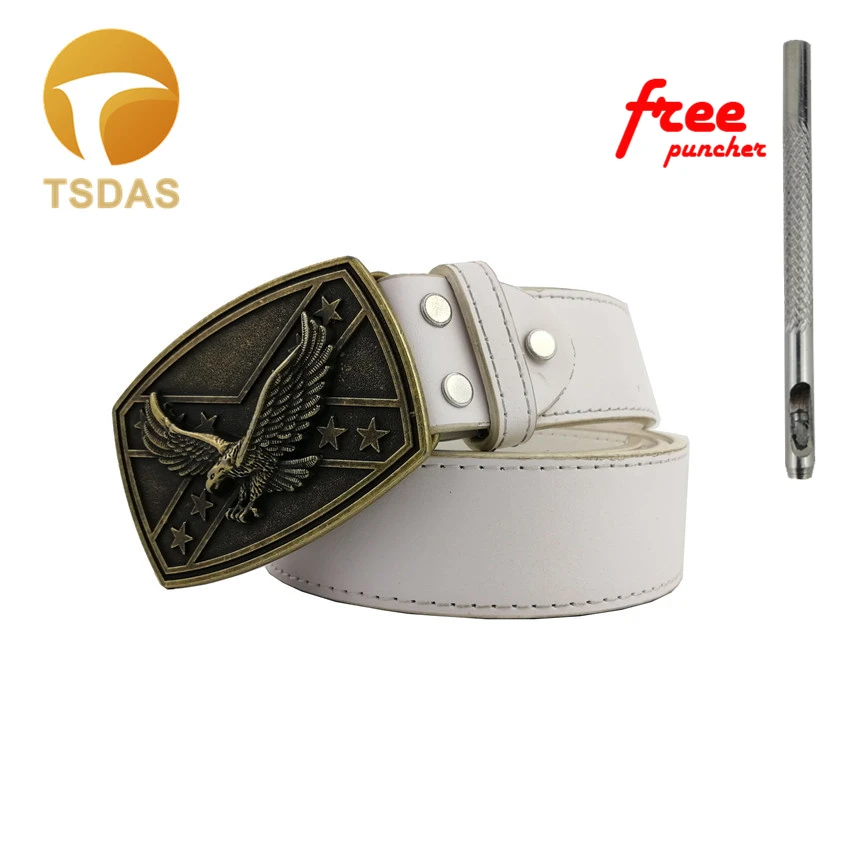 Прямоугольная бронзовая пряжка для ремня с летающим орлом в западном стиле