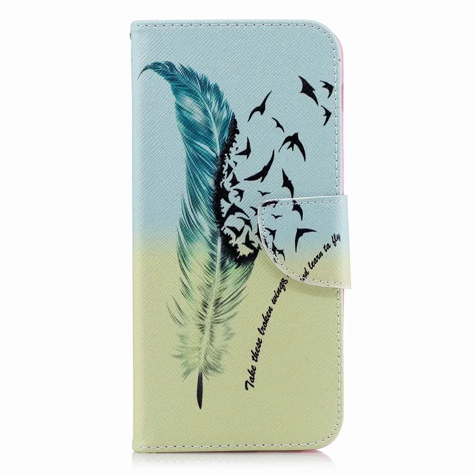 Feathers Birds Fundas Кожаные чехлы Цветной Окрашенные чехол для samsung A6 A8 плюс A3 A5 A7 J2 J3 Pro J4 J6 J5 J7 Note8 P07G - Цвет: Feathers Birds