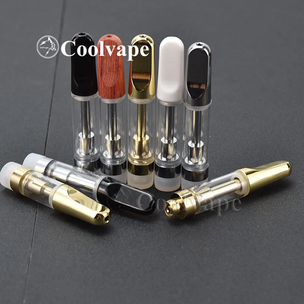 

10pcs CC-ELL tank cbd oil Cartridges Ceramic coil cartridge 1ml/0.5ml 510 Thread Thick Oil Dab Pen Wax Vaporizer Cart Atomizer