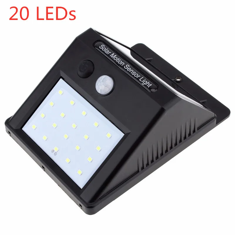 

20 LEDs Solar Motion Sensor Wall lights Outdoor Lighting Garden Decorate Fence led spotlight Stair Pathway Waterproof Sun light