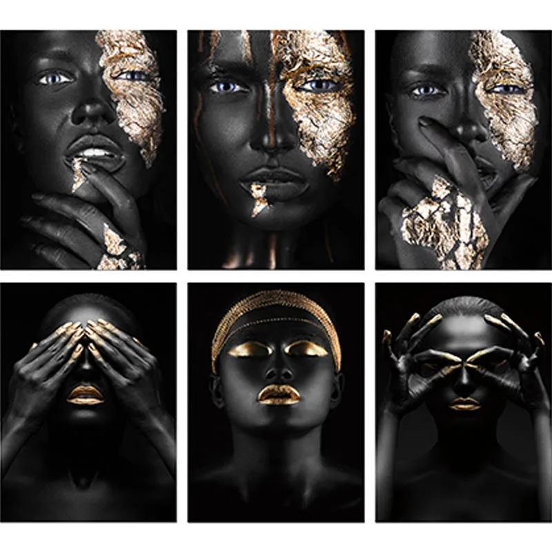 Черная серебряная золотая Женская искусство сделай сам алмазная живопись лица