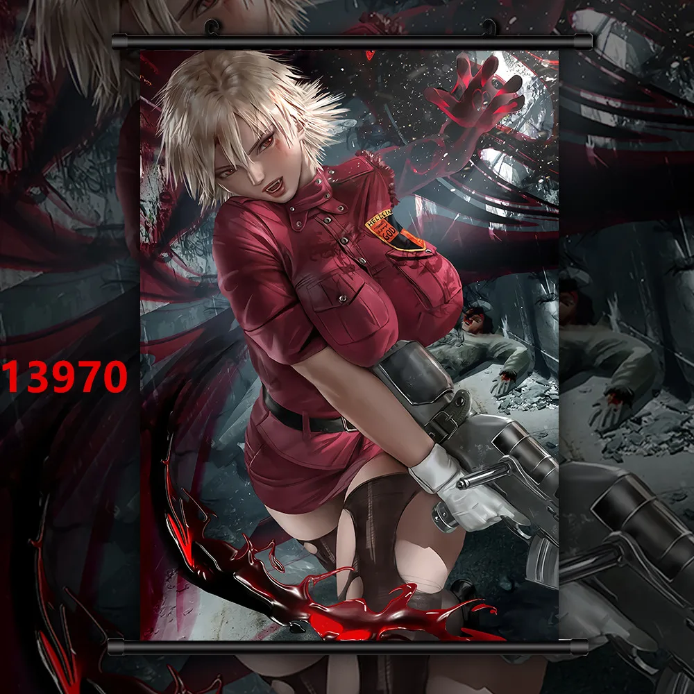 Хеллсинг Алукард Виктория серас HD Печать настенный плакат | Дом и сад