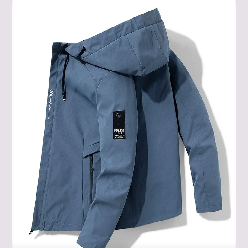 

Spring Men's Jacket, Handsome, Versatile, Loose, Casual, Hooded Clothes, Comfortable And Trendy