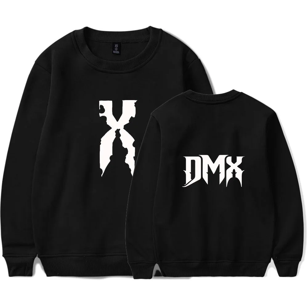 

DMX Men Fashion Black White Sweatshirt Hip Hop Crewneck Streetwear Hoodie Men's RIP Rapper DMX Casual Oversized Top