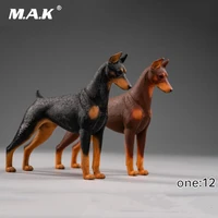 in stock collection 112 scale action figure accessory jxk022 dobermann animal blackbrown skin model for fans gifts