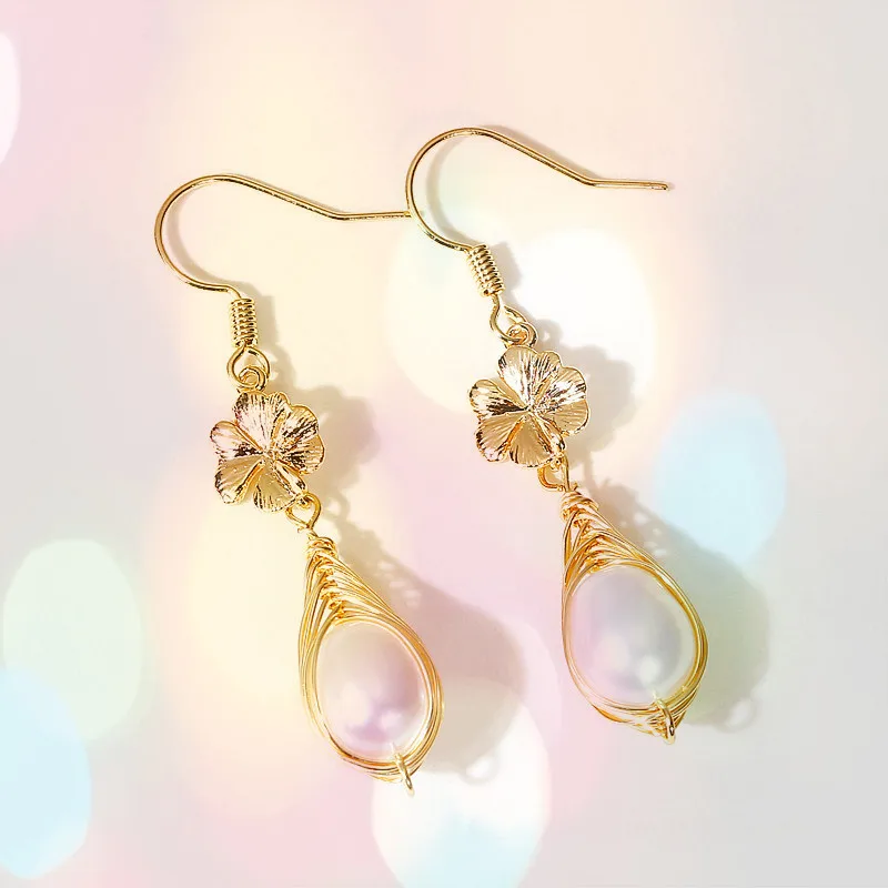 Женские серьги-подвески muylinda с цветком и жемчугом модные массивные серьги ручной