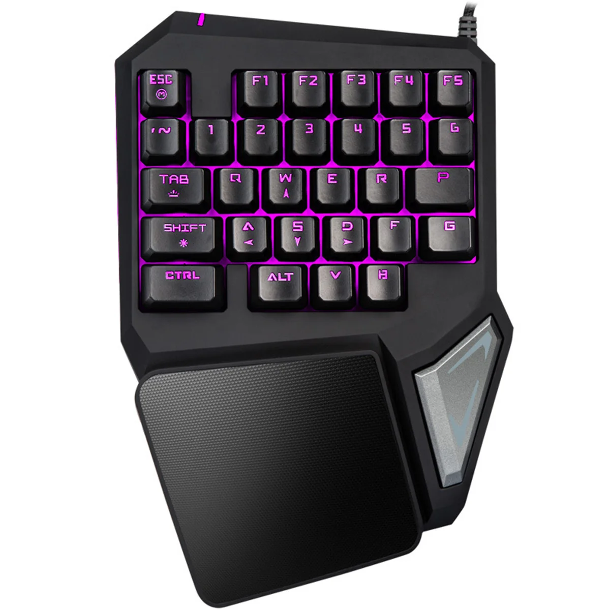 Черная Проводная игровая мини клавиатура USB 2 0 с 35 клавишами и подсветкой RGB