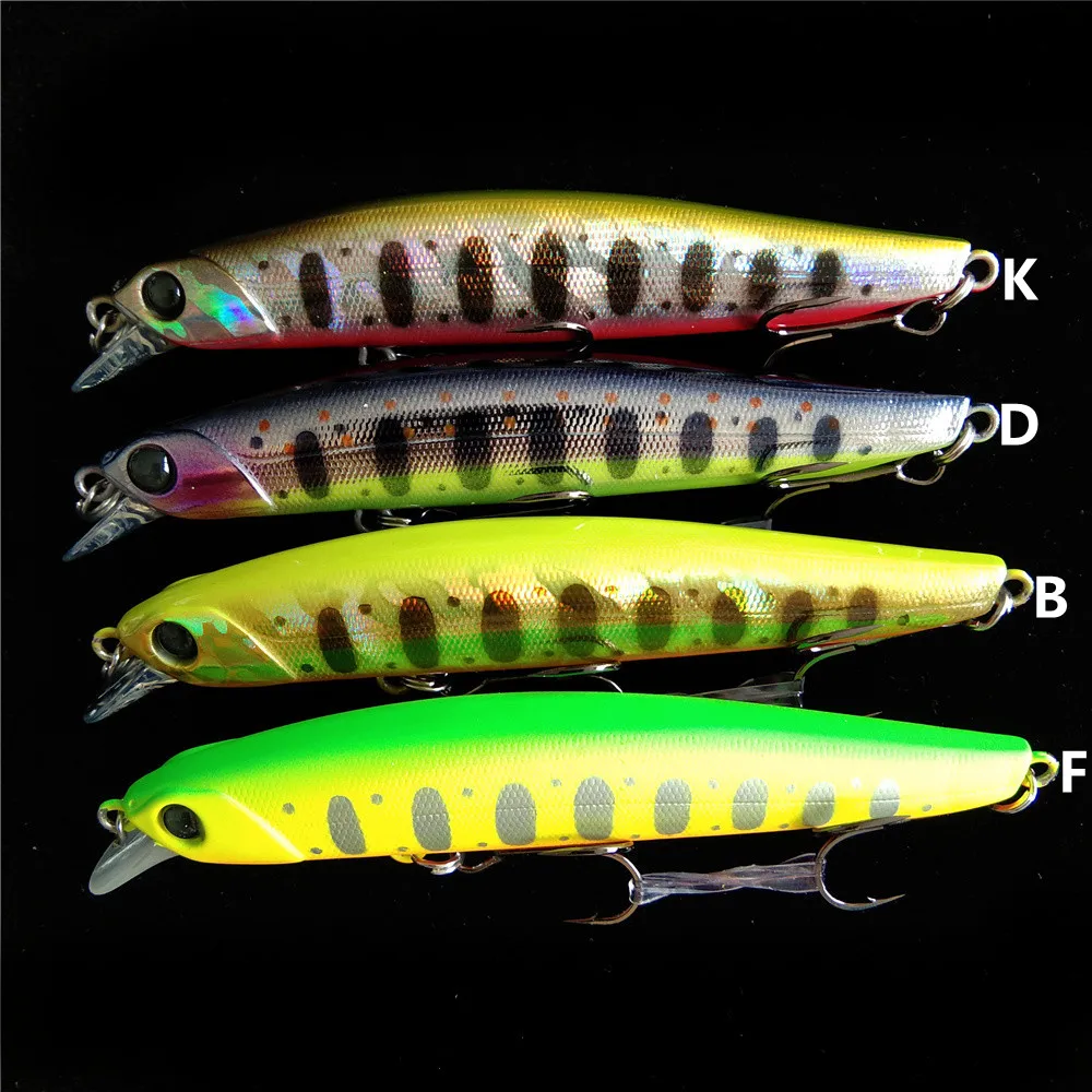 

TSURINOYA 4PCS Shallow Range Slow Sinking Minnow Fishing Lure 90mm 10.8g DW103 Movement Center Of Gravity Artificial Hard Bait