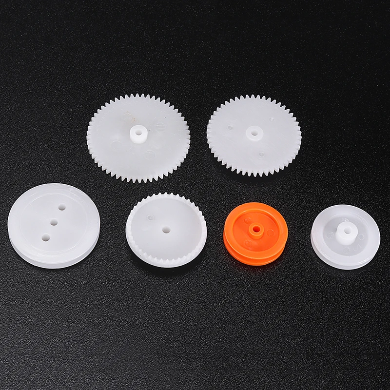 64 вида пластиковых валов однослойные коронные Червячные шестерни колёса M0.5 для