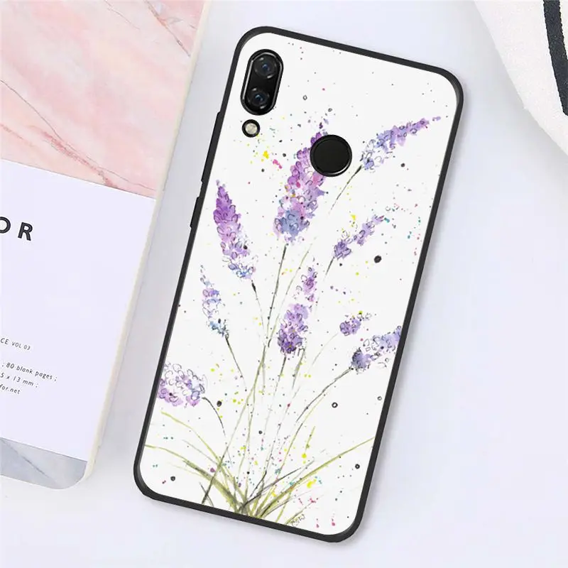 Простой чехол Babaite для телефона с фиолетовыми цветами лаванды Xiaomi mi5 6 A1 A2 Lite Mi9 9SE