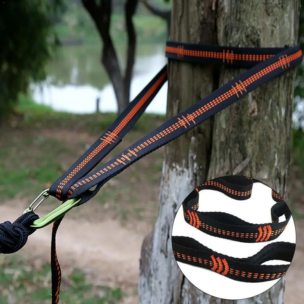 

Adjustable Tree Hanging Hammock Straps Climbing Rope Belt Yoga Hammock Aerial D6E5