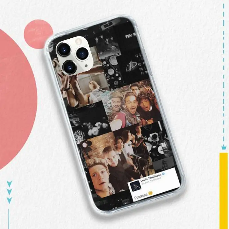 

One Direction British band Phone Case Transparent soft For iphone 5 5s 5c se 6 6s 7 8 11 12 plus mini x xs xr pro max