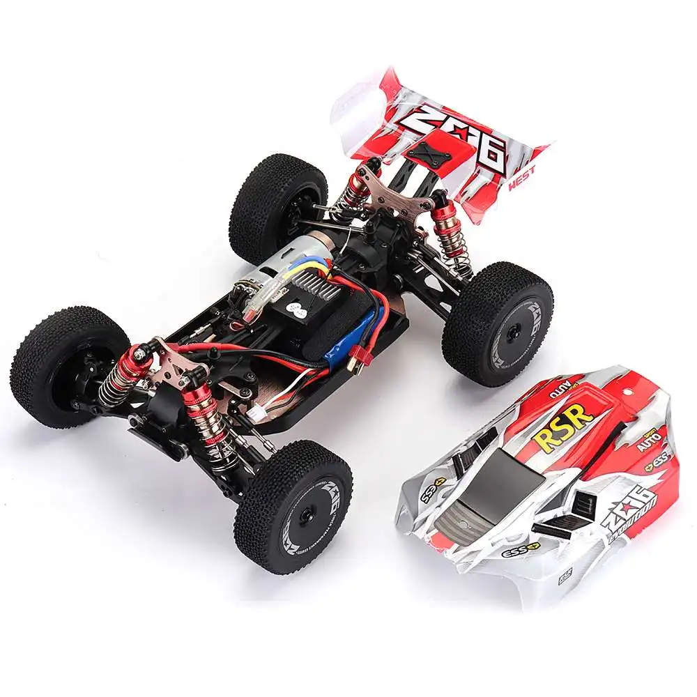 

WLtoys 144001 2.4G Racing Remote Control Car Competition 60 km/h Metal Chassis 4wd Electric RC Formula Car for Christmas Gift