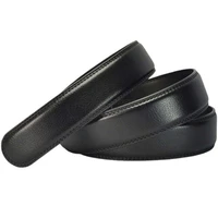luxury mens leather automatic ribbon waist strap belt without buckle black bussiness belt pu leather 3 5cm110 120cm hot sale