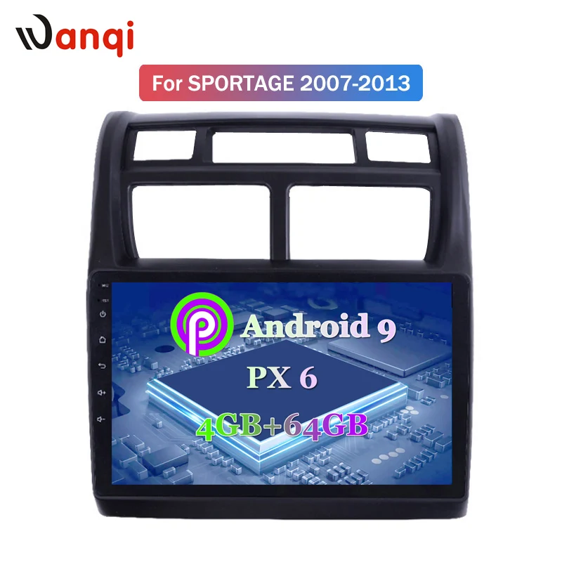 9 дюймов Android 0 автомобильный Dvd Gps плеер для KIA Sportage 2007-2013 Автомобильный