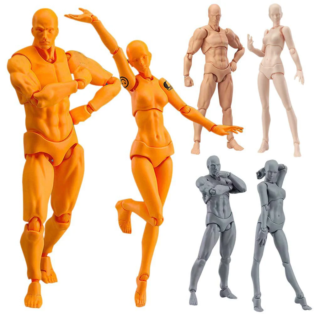 Juego de figuras de acción de cuerpo ligero Chan & Kun, modelo de PVC Movebale Para SHF, versión 2,0, regalos, dibujo artístico MANIQUÍ PARA, 2 unids/set
