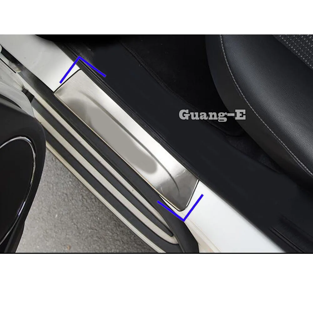 

For Honda HRV HR-V Vezel 2019 2020 Car Styling Cover Pedal Door Sill Scuff Plate Cover External Threshold 4pcs